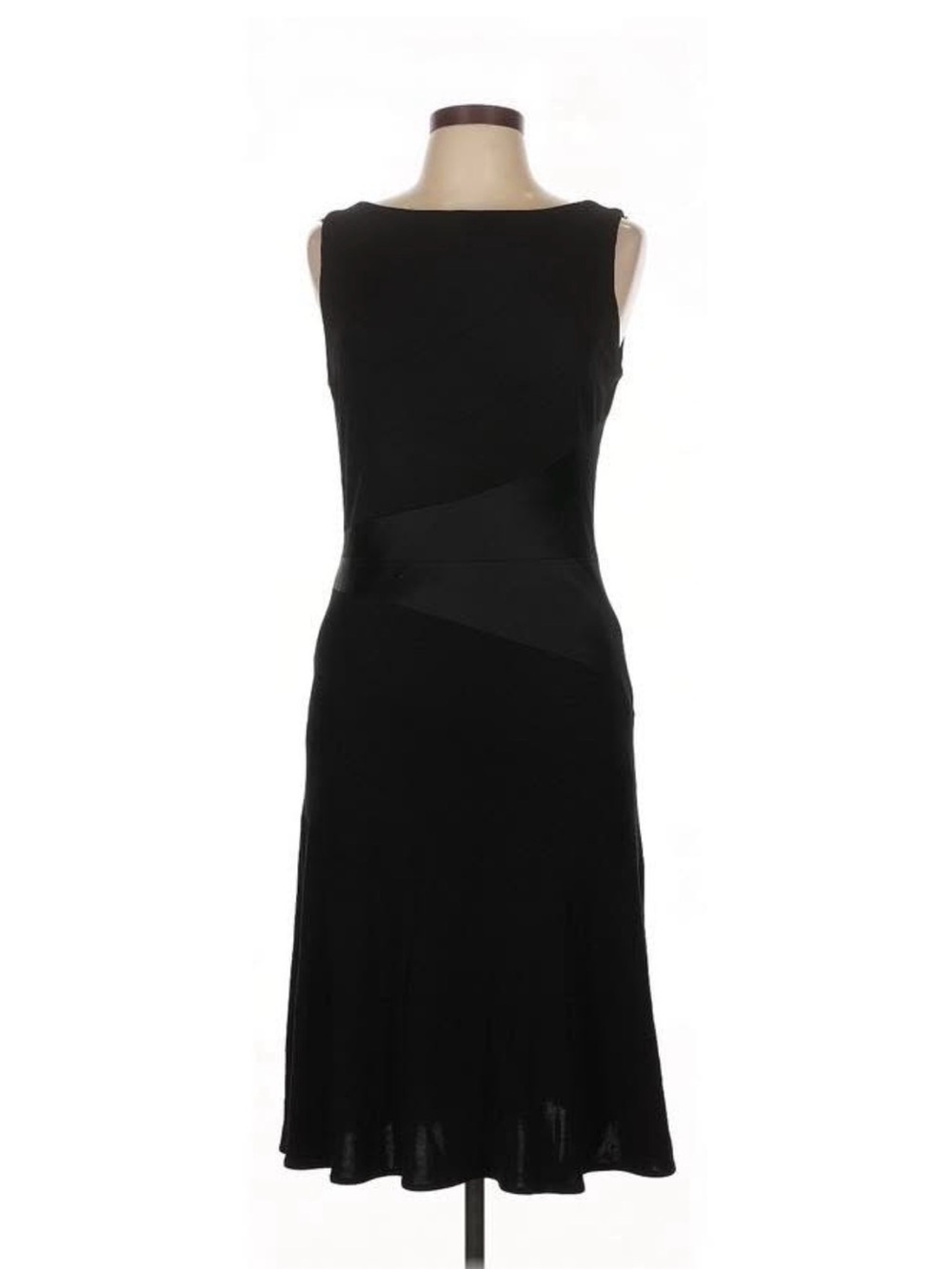 Kay Unger Black Sleeveless Midi Dress, Little Black Dress